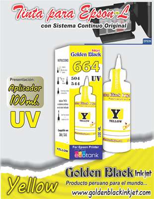 Tinta UV, Frasco 100ml.